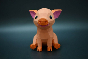 小猪纸模型